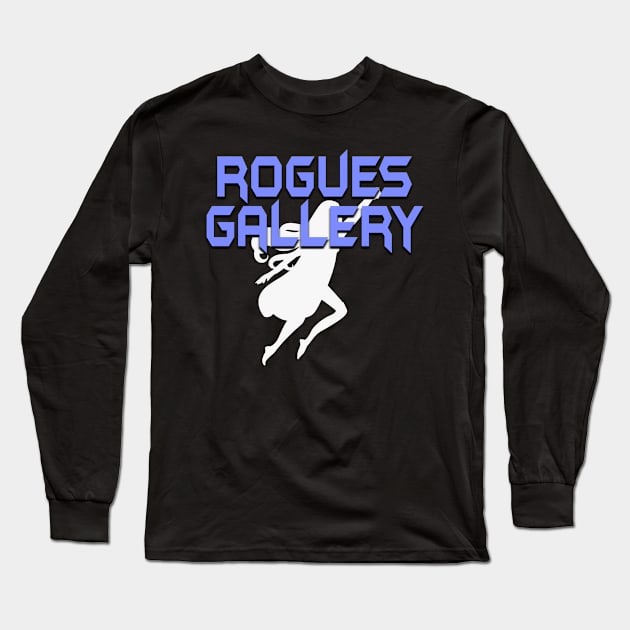 ROGUES GALLERY Female (White Silhouette) Long Sleeve T-Shirt by Zombie Squad Clothing